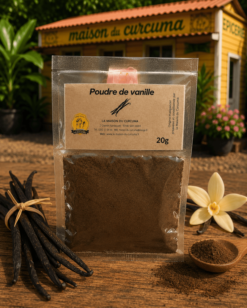 VANILLE BOURBON EN POUDRE - La Maison du Curcuma / Mémé Rivière