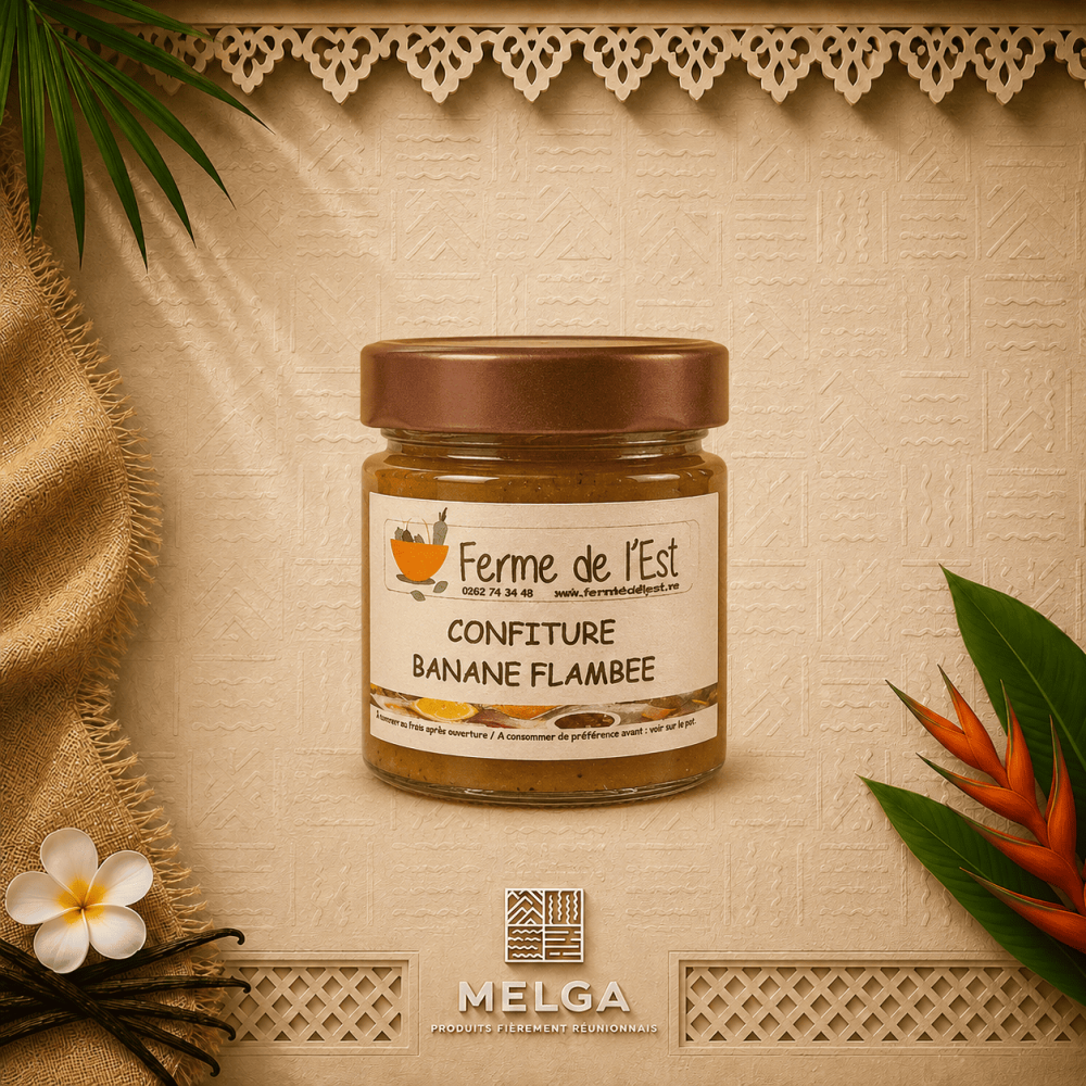 CONFITURE BANANE FLAMBEE  - La Ferme de L'Est