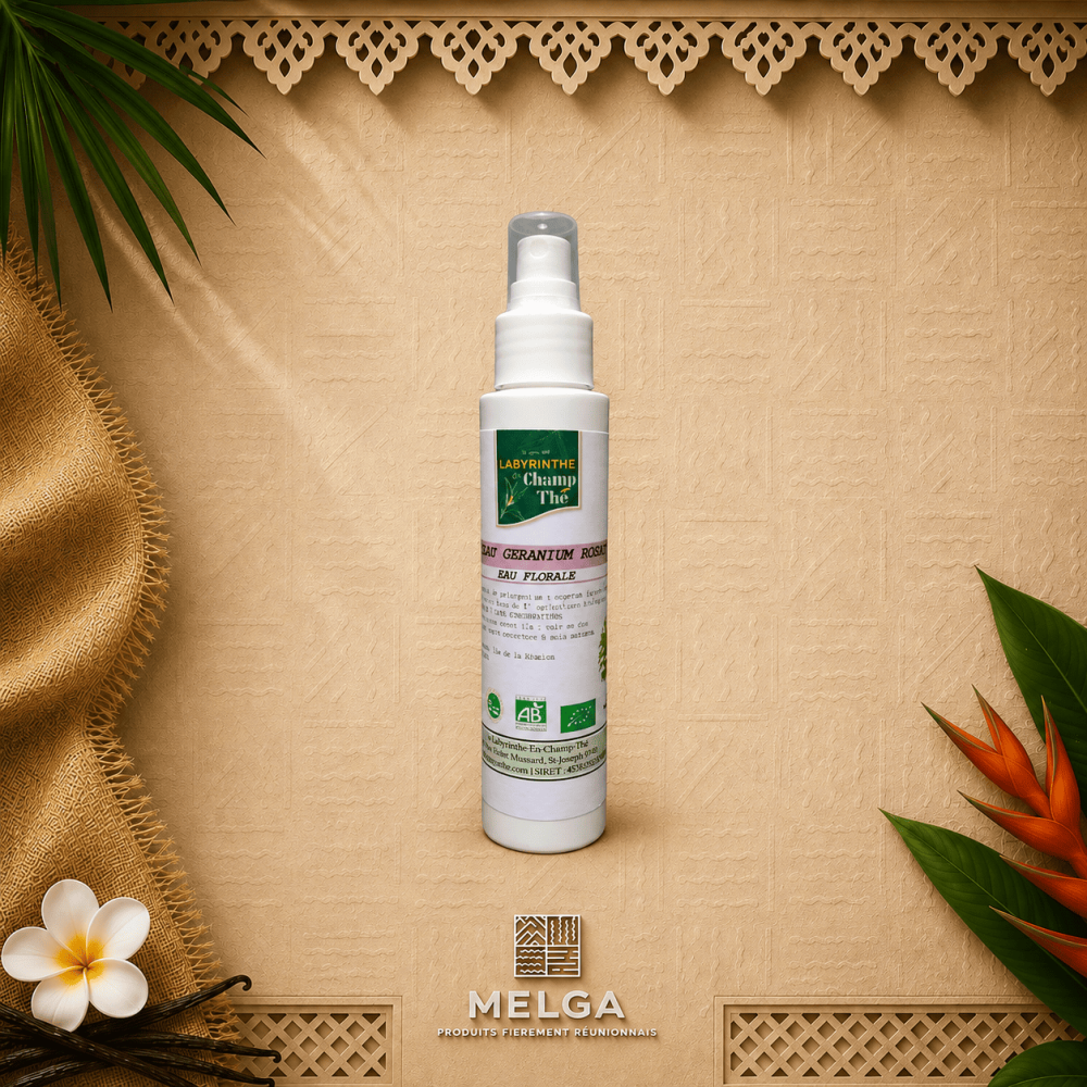 HYDROLAT DE GERANIUM ROSAT EN VAPORISATEUR  -  LABYRINTHE EN CHAMP THE
