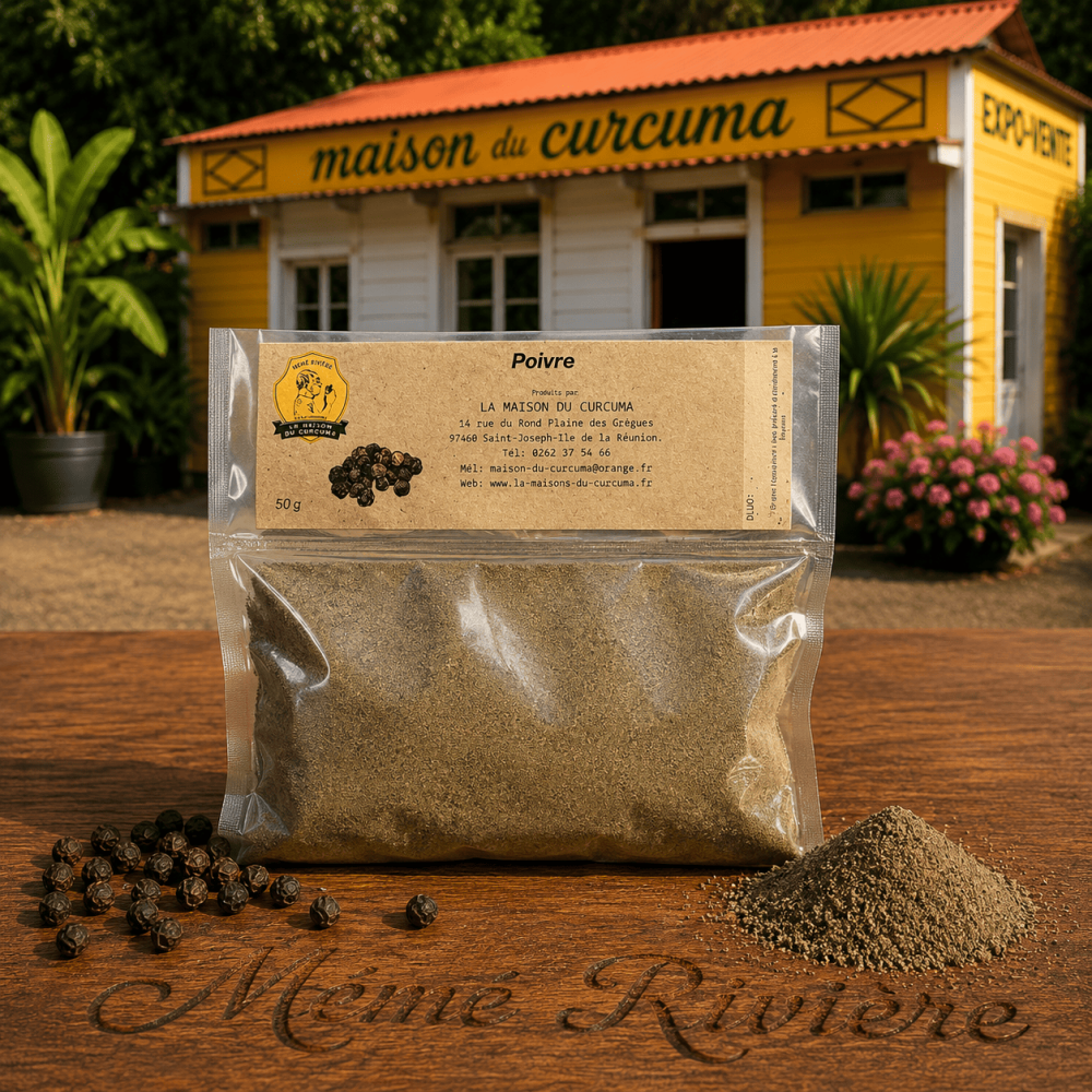 POIVRE NOIR MOULU - La Maison du Curcuma / Mémé Rivière
