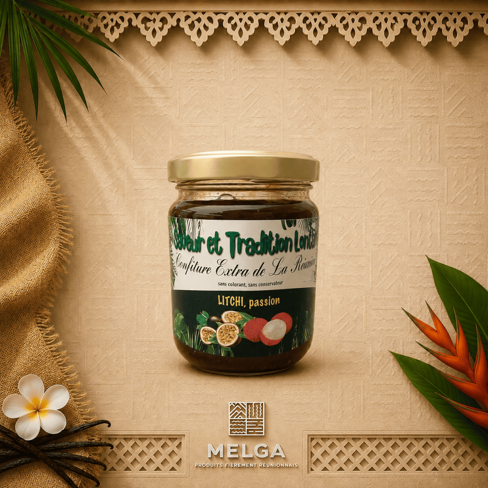 CONFITURE LETCHIS PASSION - Saveur et Tradition Lontan - Par les Ruchers d'Autres Foies