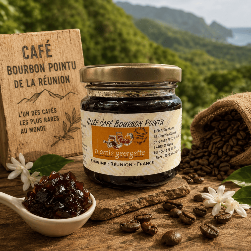 GELEE DE CAFE BOURBON POINTU - Mamie Georgette