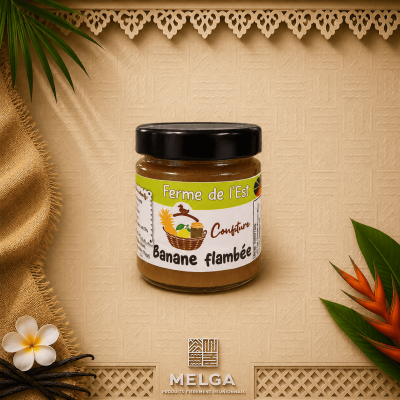 CONFITURE BANANE FLAMBEE  - La Ferme de L'Est