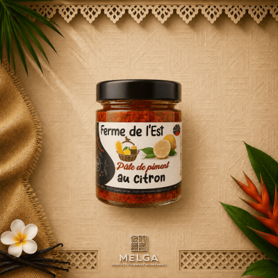 PATE DE PIMENT ROUGE AU CITRON - La Ferme de L'Est