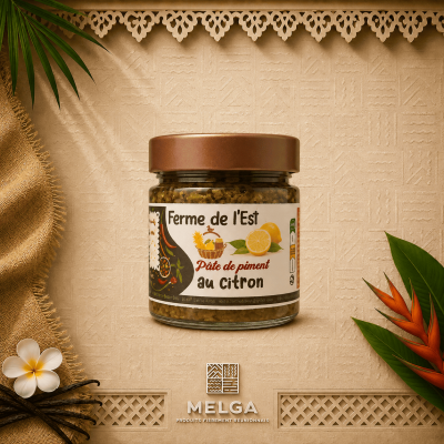 PATE DE PIMENT VERT AU CITRON - La Ferme de L'Est