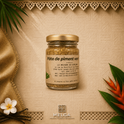 PATE DE PIMENT VERT - La Maison du Curcuma / Mémé Rivière
