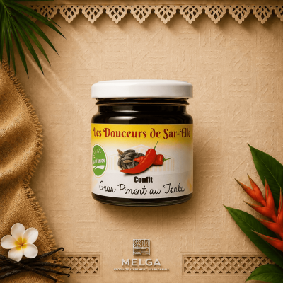 CONFITURE GROS PIMENT AU TONKA - Les Douceurs de Sar'Elle
